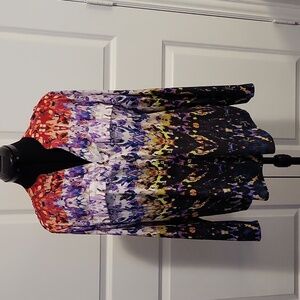 Calvin Klein Watercolor Print Blouse, Sz. M